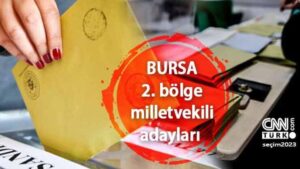 Read more about the article Bursa 2. Bölge milletvekili adayları listesi 2023! AK Parti, CHP, MHP, İYİ Parti ve Yeşil Sol Parti 28. Dönem